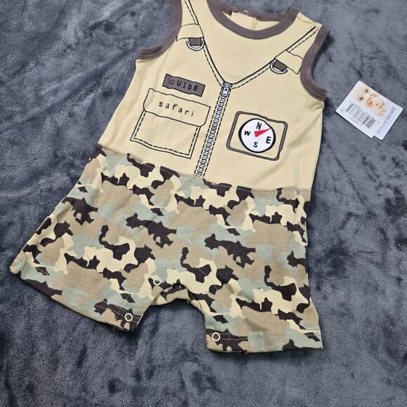 Buster Brown Safari Romper | Baby Explorer Outfit | Sizes 12M–24M | NWT - Picture 2 of 7